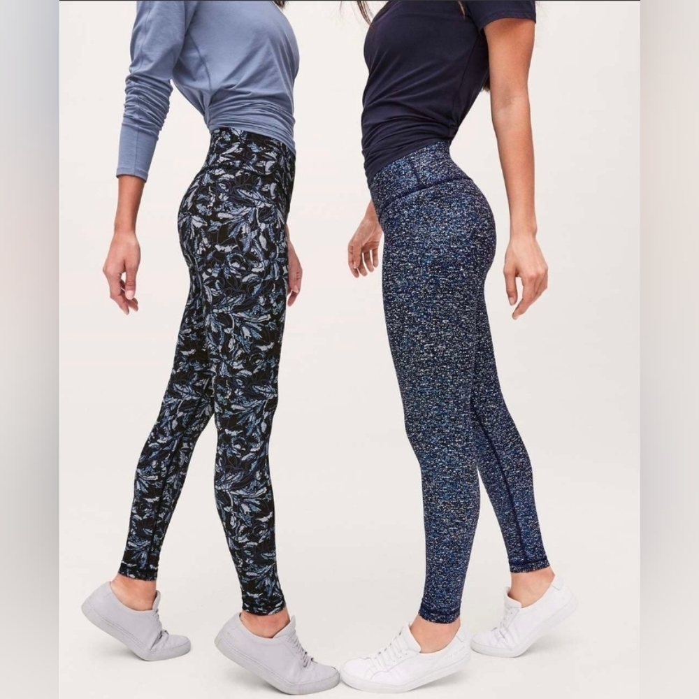 Lululemon Pants Size 6 Leggins Stretch Ankle Fit Floral Wunder Hi-Rise Leggings